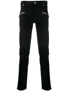 Balmain джинсы кроя слим с молниями