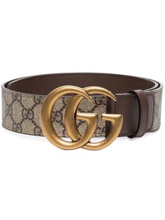 Gucci ремень Marmont с узором GG Supreme