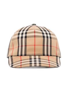 Burberry бейсболка в клетку Vintage Check с логотипом