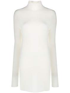 Jil Sander удлиненный джемпер с разрезом