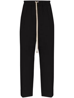 Rick Owens укороченные брюки с кулиской