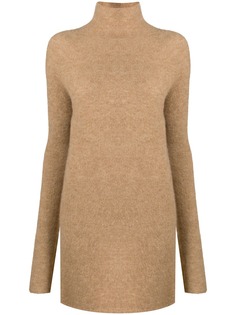 Jil Sander удлиненный джемпер с разрезом