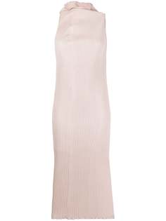 Jil Sander платье миди без рукавов с плиссировкой