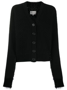 Maison Margiela кардиган с эффектом металлик