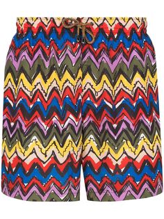 Missoni плавки-шорты с узором зигзаг