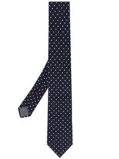 Brunello Cucinelli галстук с геометричной вышивкой