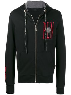 Philipp Plein куртка с капюшоном и декором Skull