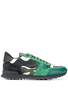 Valentino Garavani камуфляжные кроссовки Rockrunner
