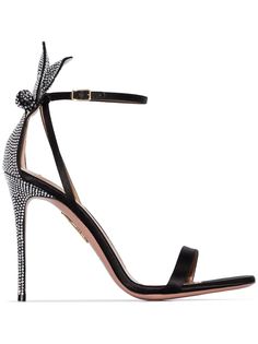 Aquazzura босоножки Aria 75 с кристаллами