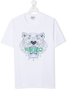 Kenzo Kids футболка с принтом Tiger