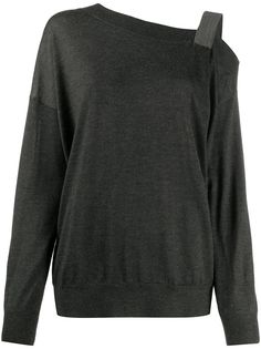 Brunello Cucinelli джемпер асимметричного кроя
