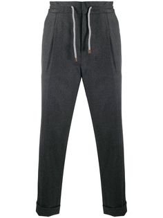 Brunello Cucinelli укороченные брюки прямого кроя