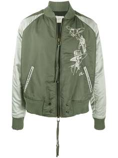 Greg Lauren бомбер с эффектом потертости