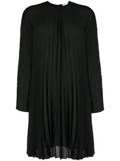 RedValentino плиссированное платье-трапеция