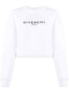 Givenchy укороченная толстовка с логотипом