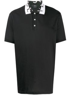 Versace рубашка поло с жаккардовым логотипом