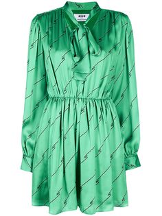 MSGM платье мини с бантом