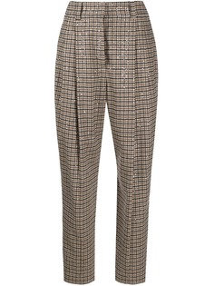 Brunello Cucinelli клетчатые брюки с завышенной талией