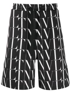 Valentino шорты-бермуды с логотипом VLTN