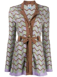 M Missoni кардиган с узором зигзаг