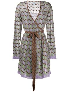 M Missoni платье с узором зигзаг
