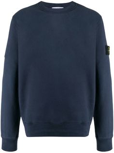 Stone Island толстовка с нашивкой-логотипом
