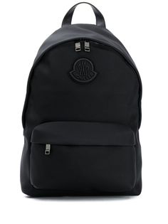 Moncler рюкзак на молнии с нашивкой-логотипом