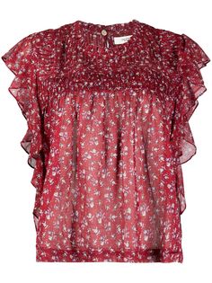 Isabel Marant Étoile блузка Leyona с цветочным принтом