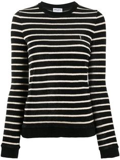 Saint Laurent джемпер в горизонтальную полоску