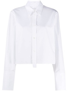 Helmut Lang укороченная рубашка с длинными рукавами