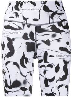 Off-White облегающие шорты с принтом Pattern