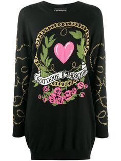 Boutique Moschino трикотажное платье с логотипом