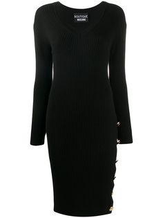 Boutique Moschino платье с пуговицами сбоку
