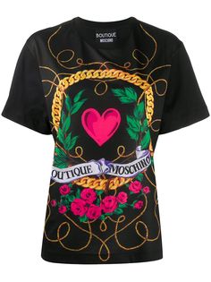 Boutique Moschino футболка с графичным принтом