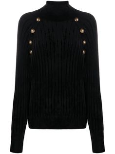 Balmain джемпер с высоким воротником