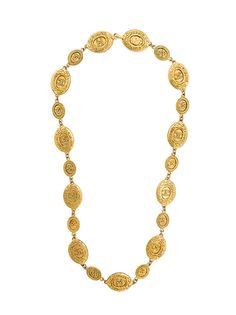Chanel Pre-Owned ожерелье с медальонами с логотипом