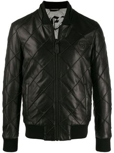 Philipp Plein куртка-бомбер с декоративной строчкой