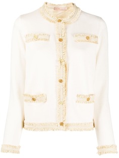 Tory Burch кардиган Kendra с бахромой