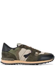 Valentino Garavani кроссовки Rockrunner с камуфляжным узором