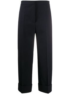 Jil Sander укороченные брюки строгого кроя