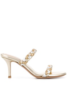 Gianvito Rossi босоножки с эффектом металлик