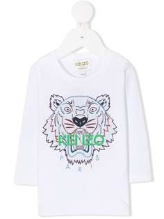 Kenzo Kids футболка с принтом Tiger