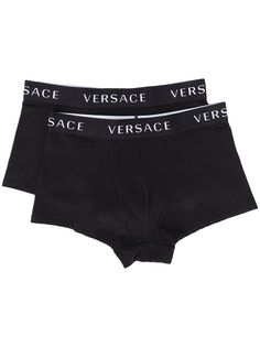 Versace комплект из двух боксеров с логотипом