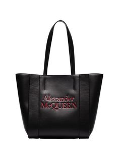 Alexander McQueen сумка-тоут с тисненым логотипом