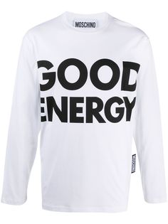 Moschino футболка с принтом Good Energy