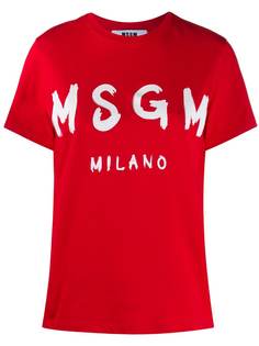 MSGM футболка с логотипом