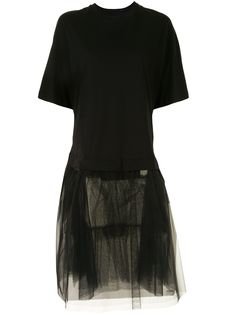 Simone Rocha платье-футболка из тюля