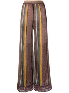 Missoni брюки палаццо в полоску