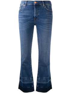 7 For All Mankind укороченные расклешенные джинсы
