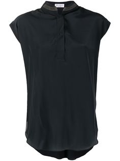 Brunello Cucinelli блузка с декором Monili